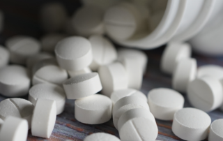 bottle of antidepressant pills